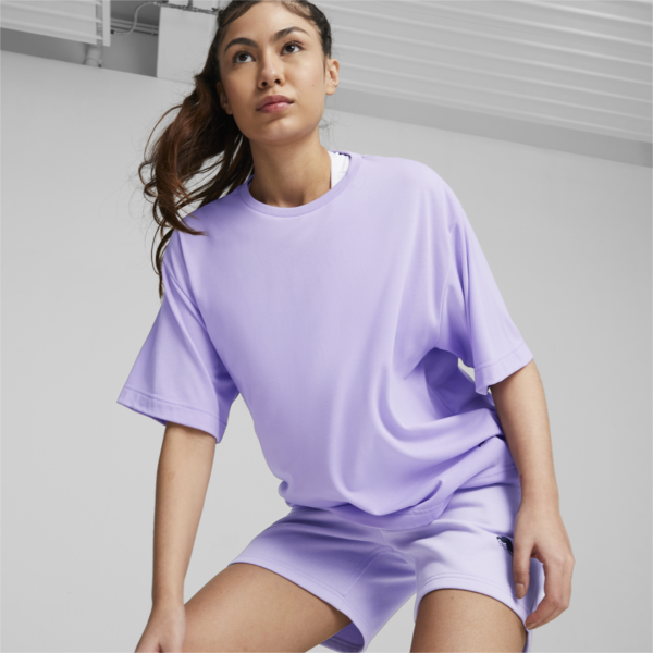 Arc-hitect Short Sleeve Basketball Tee Women, Vivid Violet, large-ZAF