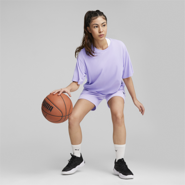 Arc-hitect Short Sleeve Basketball Tee Women, Vivid Violet, large-ZAF