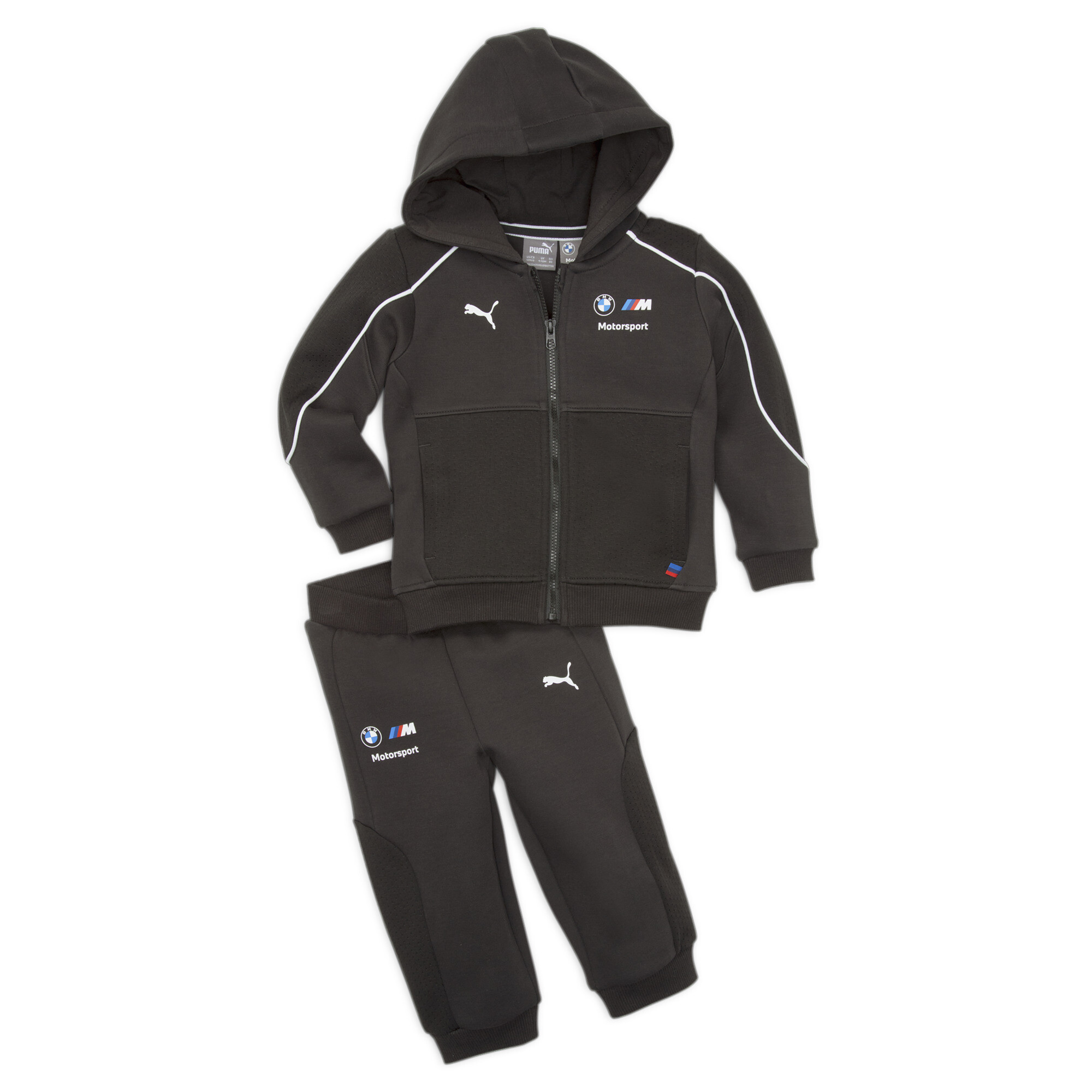 Puma BMW M Motorsport Sweat Jogger Set Babies, Black, Size 6-9M, Clothing