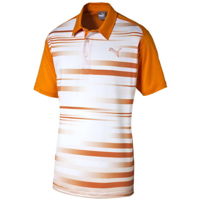 

Men's PUMA #GOTIME Blur Stripe Polo