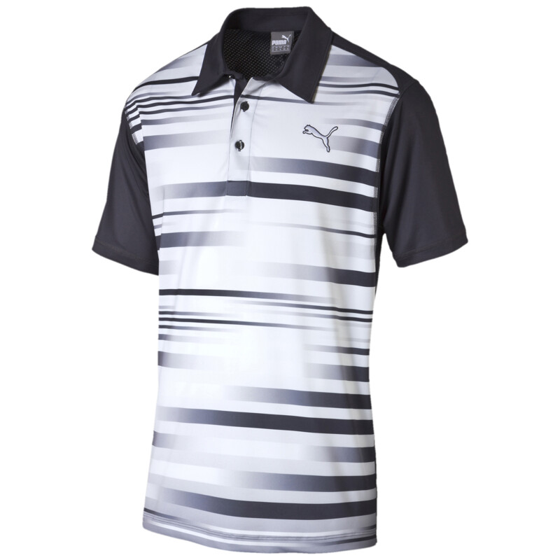

Men's PUMA #GOTIME Blur Stripe Polo