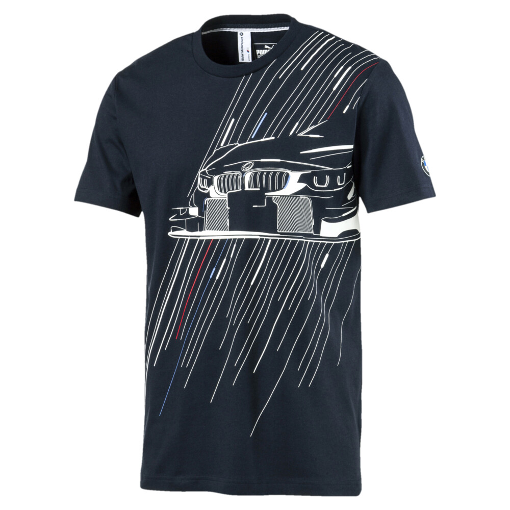 Bmw Motorsport Baskili Erkek T Shirt Mavi Puma Puma Turkiye Resmi Alisveris Sitesi