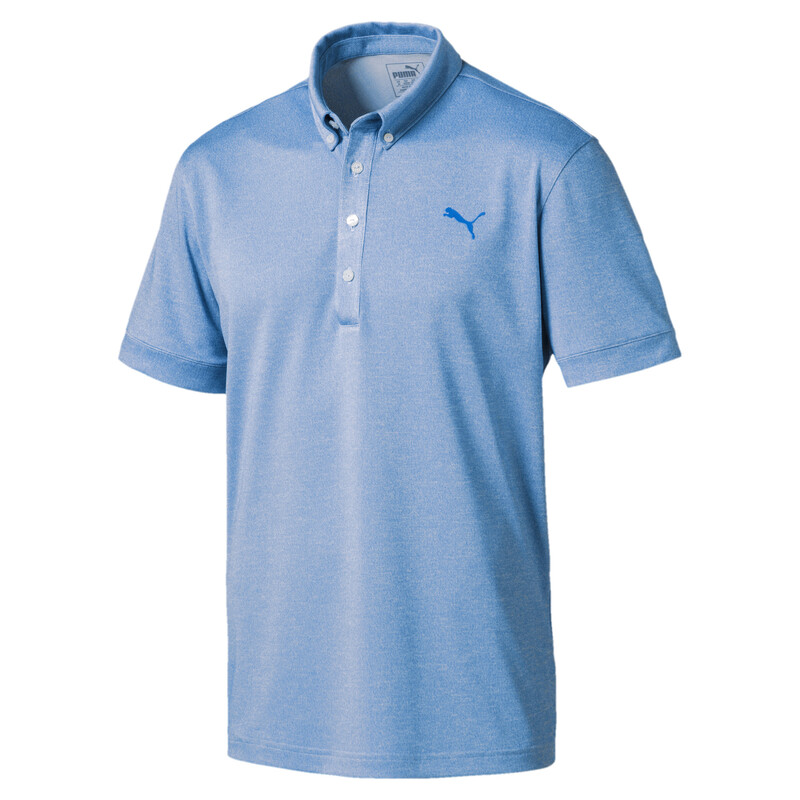 

Men's PUMA Golf Tailored Oxford Heather Polo
