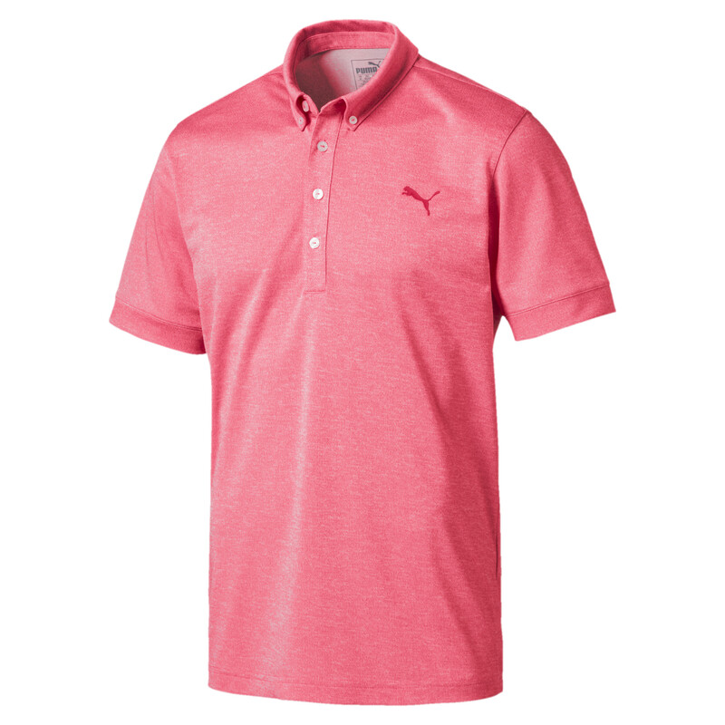 

Men's PUMA Golf Tailored Oxford Heather Polo