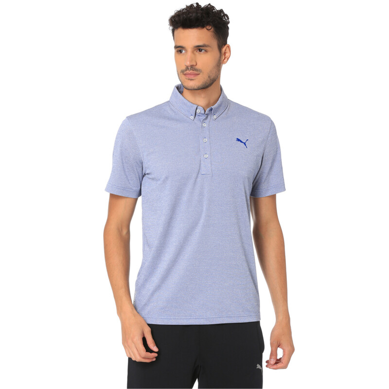 

Men's PUMA Golf Tailored Oxford Heather Polo