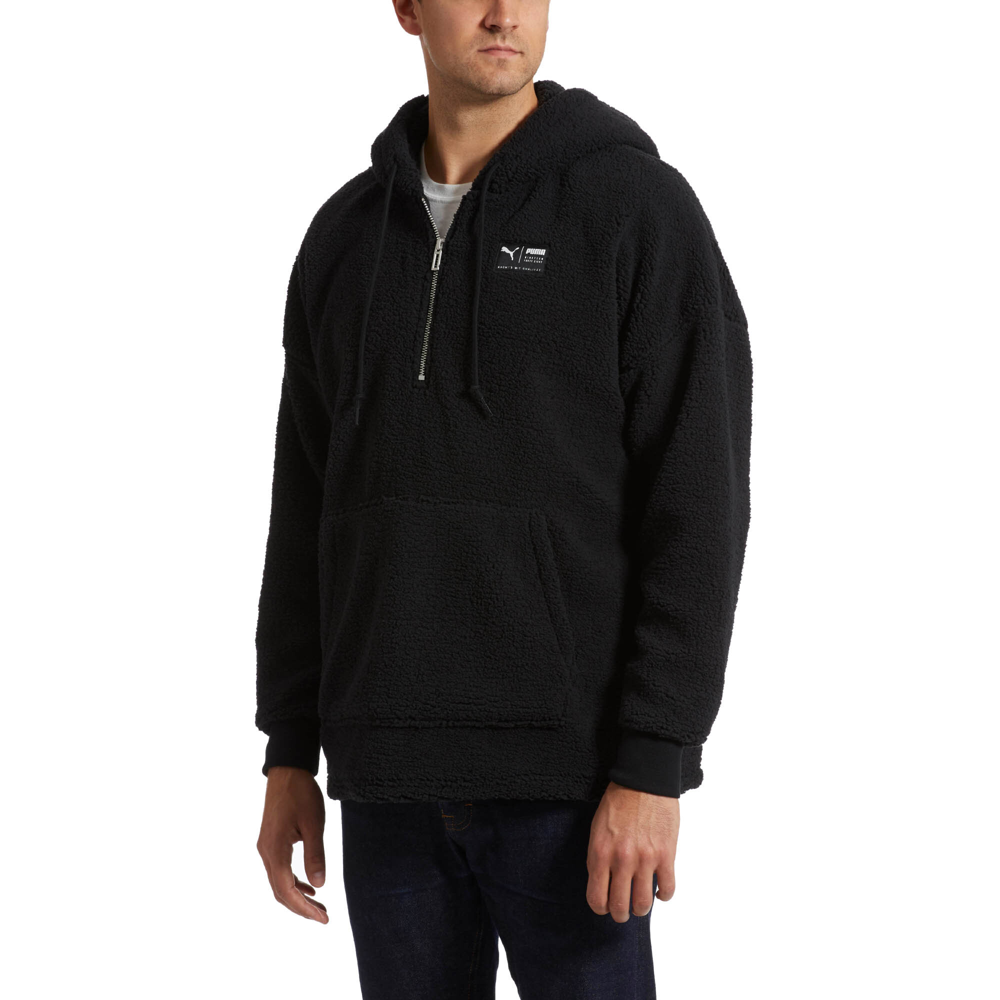 PUMA Downtown Sherpa Half Zip Men's Hoodie Men Sweat Sport Classics | eBay