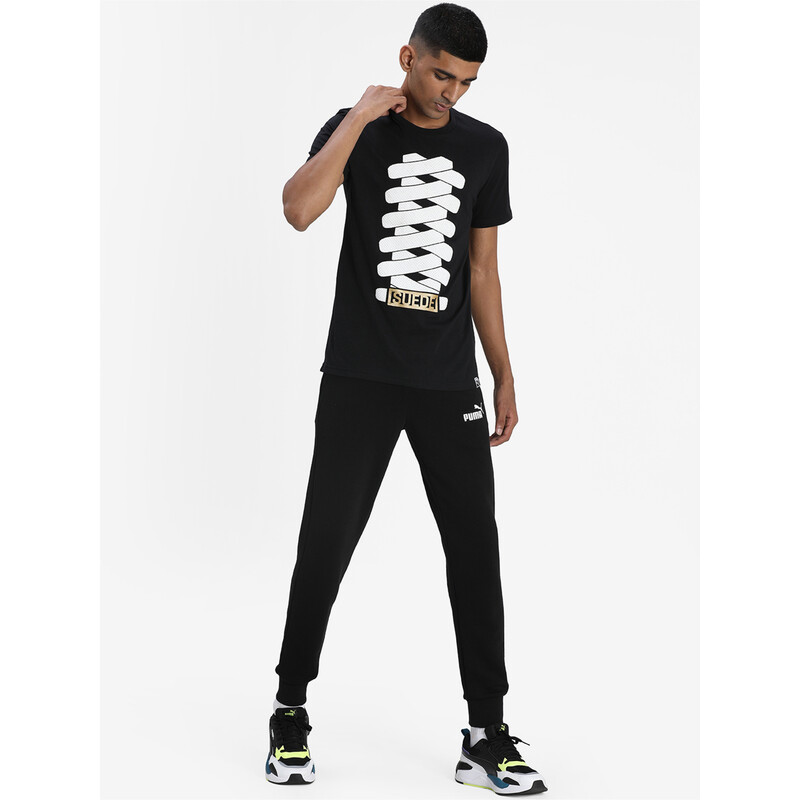 

Men's PUMA SUEDE T-Shirt Cotton Black