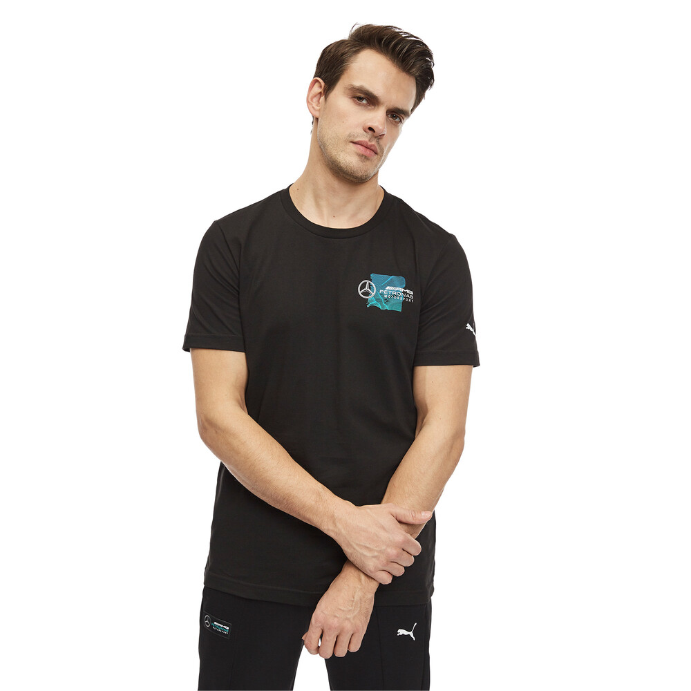Mercedes Amg Petronas Motorsport Logo Men S Tee Black Puma