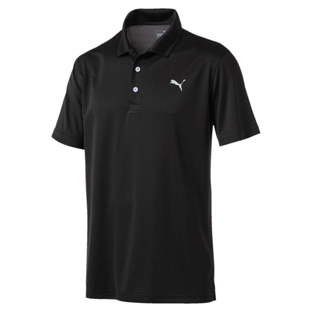 Rotation Men's Golf Polo Black PUMA