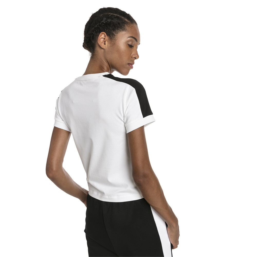 

PUMA - female - Футболка Classics Tight T7 Tee – Puma White-black –, Белый