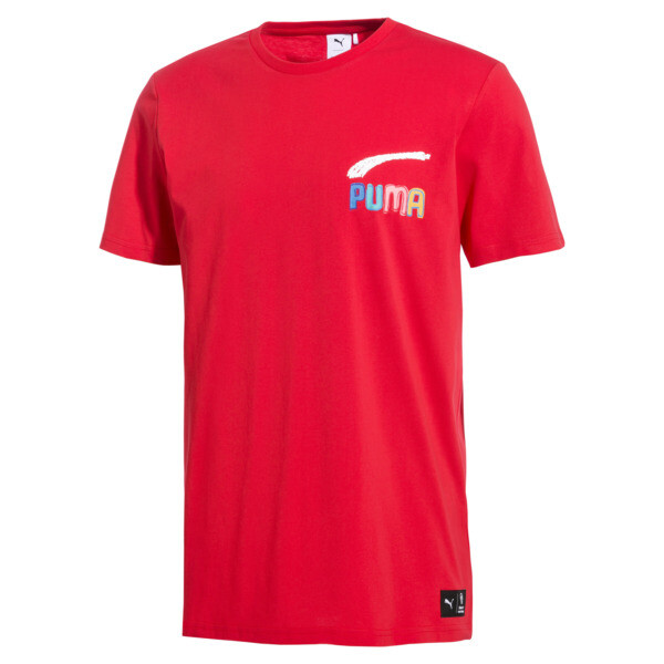 Puma X Bradley Theodore Short Sleeve Tee Voor Heren Rood Maat puma kopen in de aanbieding