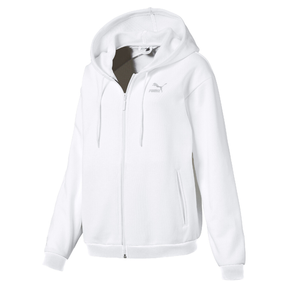 Crush Full Zip Women's Hoodie | White