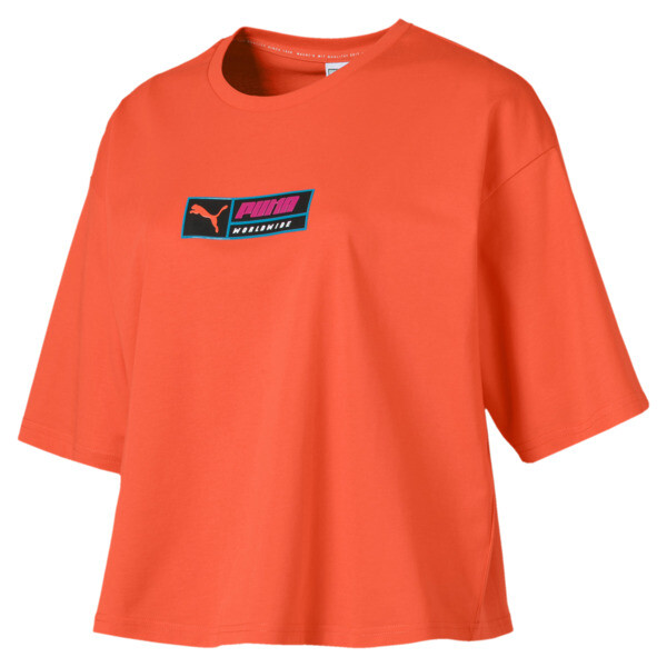 T-Shirt TZ pour Femme, Orange, Taille L | PUMA