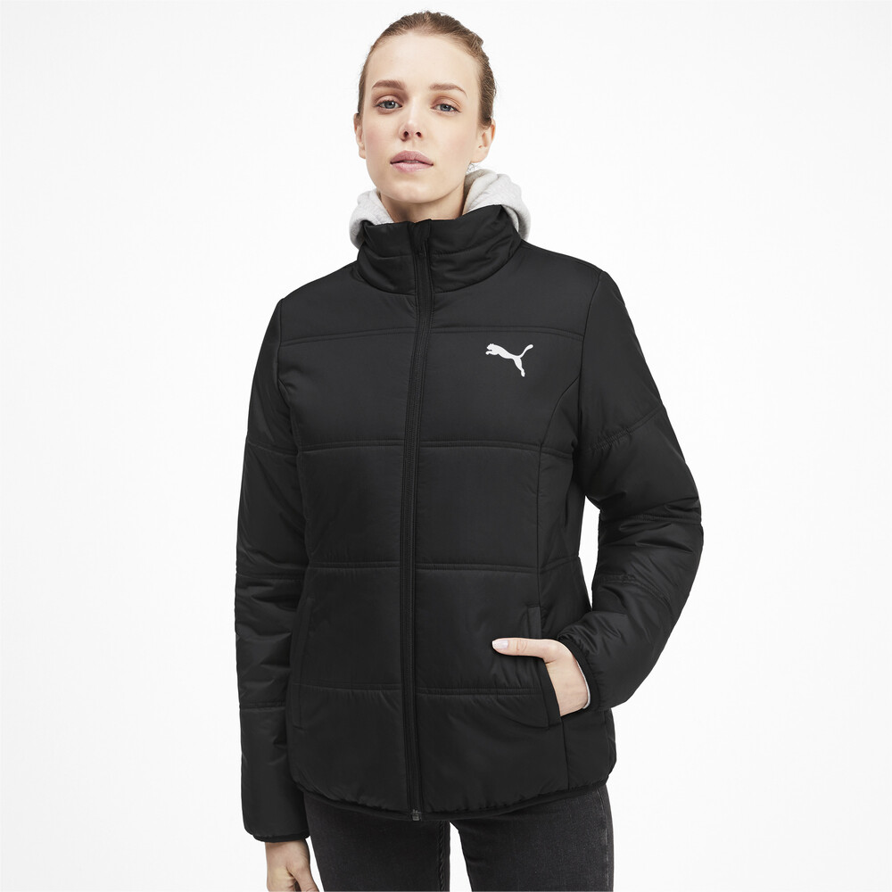 puma black padded jacket