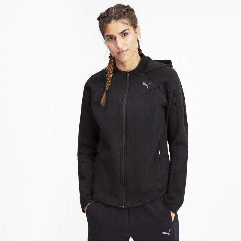 

Women's PUMA Evostripe dryCELL Reflective Tec Full Zip Hoodie, Black