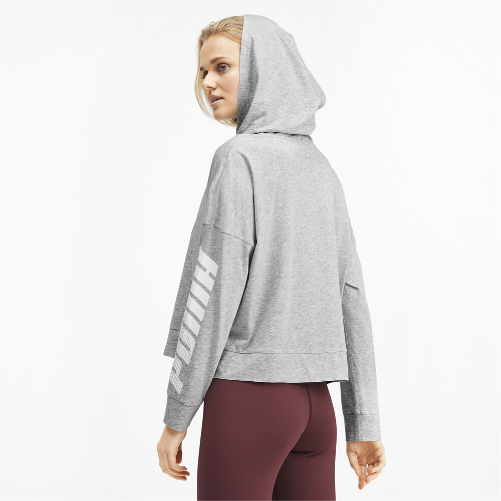 

PUMA - female - Толстовка MODERN SPORT Cover Up – Light Gray Heather –, Серый
