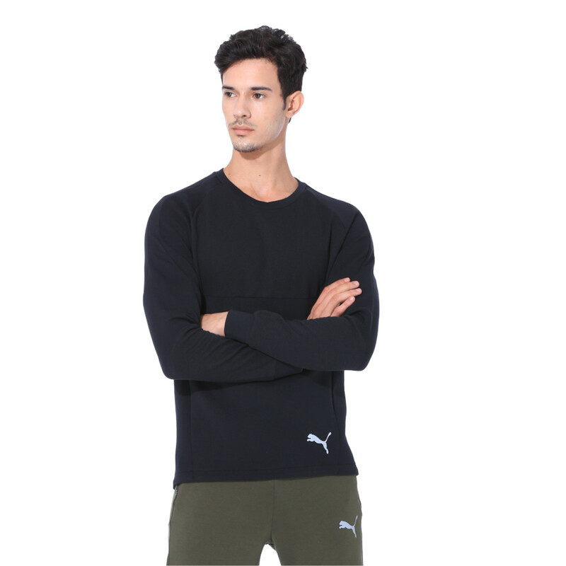 

Men's PUMA Evostripe Crew Sweater, Black