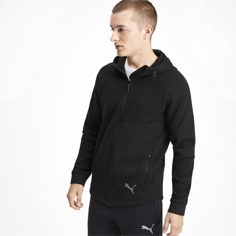 Evostripe Full Zip Men's Hoodie | Black - PUMA