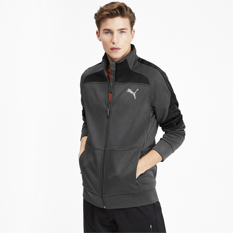 

Men's PUMA Evostripe Warm Full Zip Jacket, Gray
