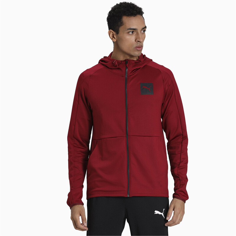 

Men's PUMA Tec Sports Full Zip Men’s Hoodie, Red