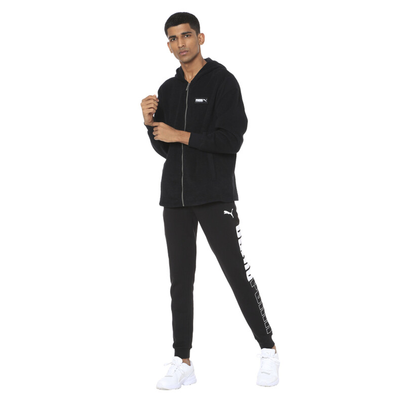 

Men's PUMA Fusion Fleece Hooded Sweat Jacket, Black
