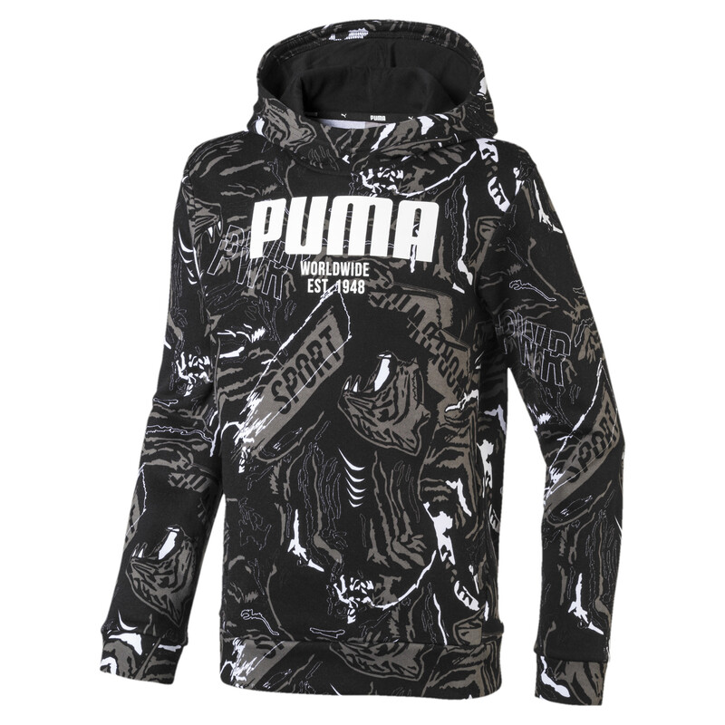 

PUMA Boys' Alpha Hoodie, Black