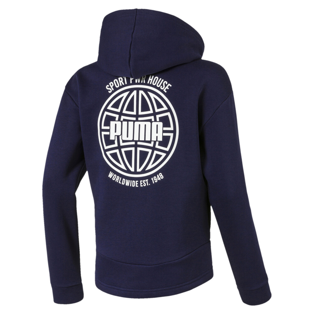 

PUMA - male - Детская толстовка Alpha Graphic Sweat Jacket – Peacoat –, Синий