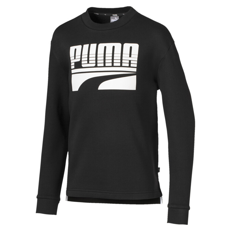 

PUMA Boys' Rebel Crew Neck Sweater, Black