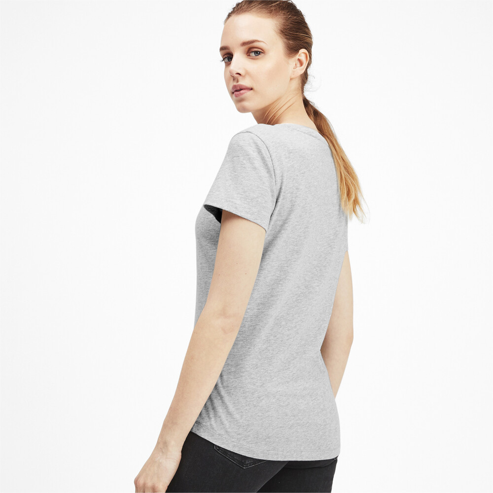 

PUMA - female - Футболка Athletics Small Logo Tee – Light Gray Heather –, Серый