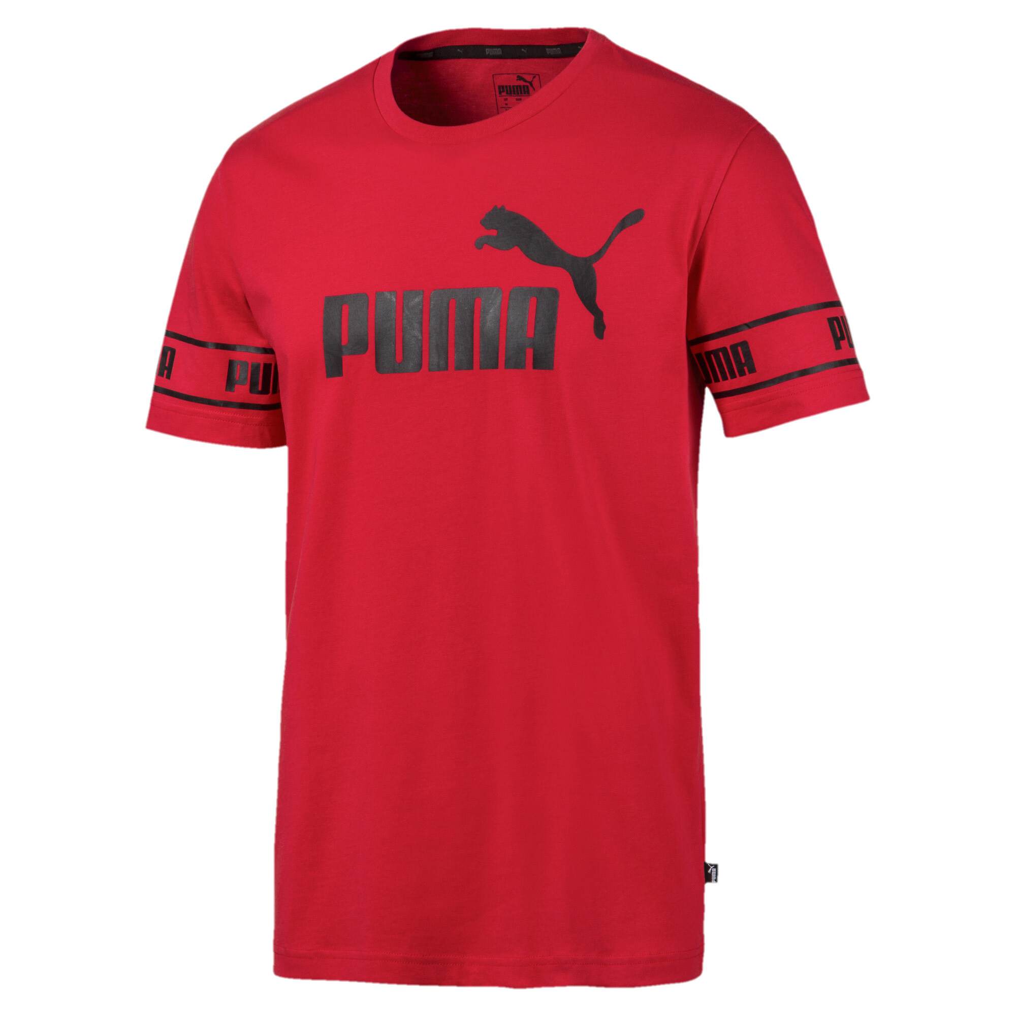 Men's Puma Amplified's T-Shirt, Red, Size 52/54, Clothing