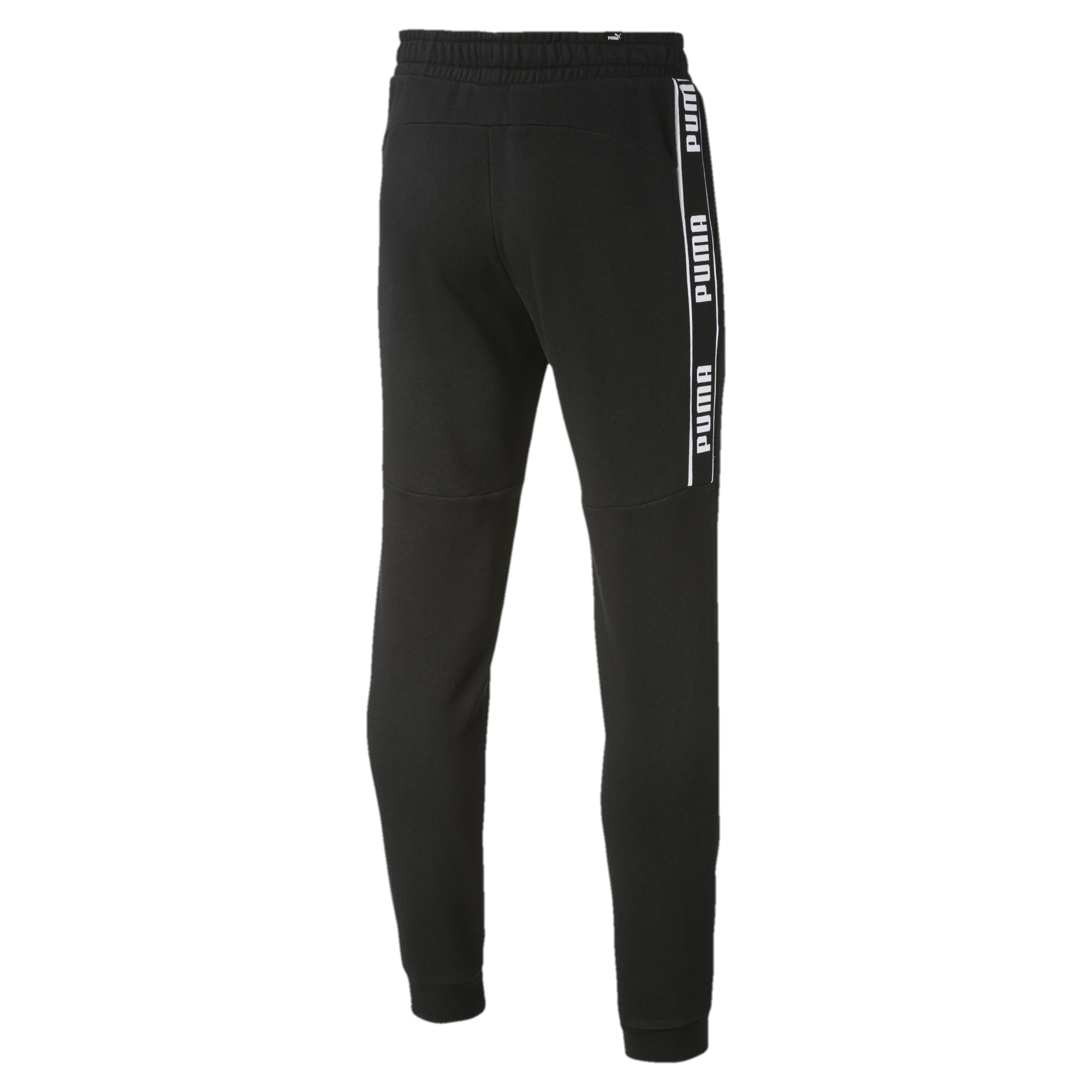 puma black and white sweatpants