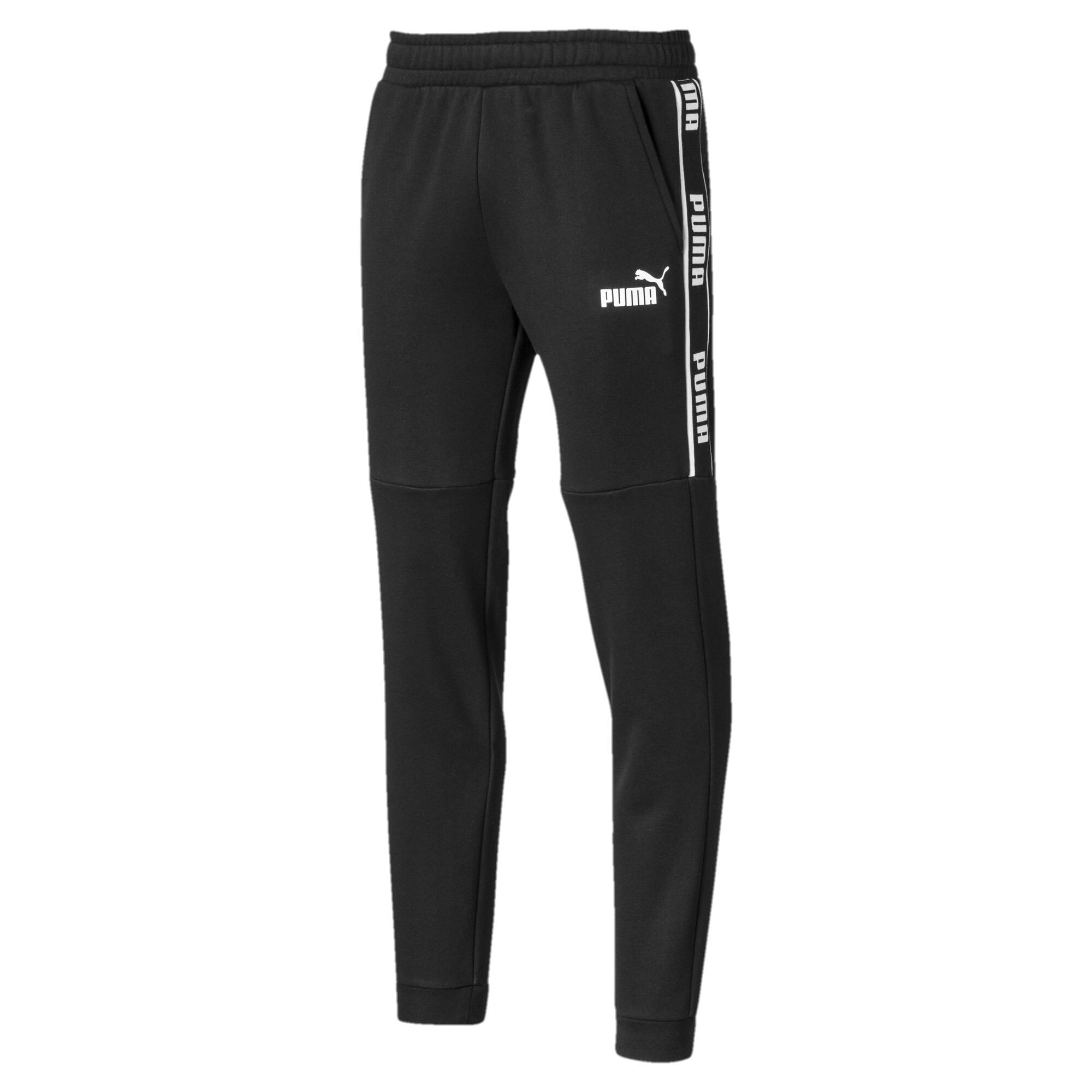 Men's Puma Amplified's Sweatpants, Black, Size L, Clothing
