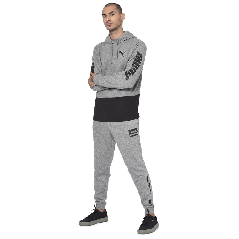 

Men's PUMA Speed Slant Logo Hoodie, Gray