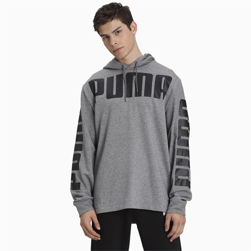 

Men's PUMA Three Stack Hoodie, Gray