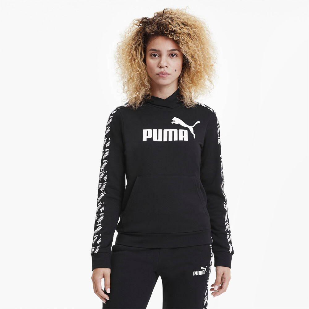 Poleron Con Capucha Amplified Para Mujer Negro Puma