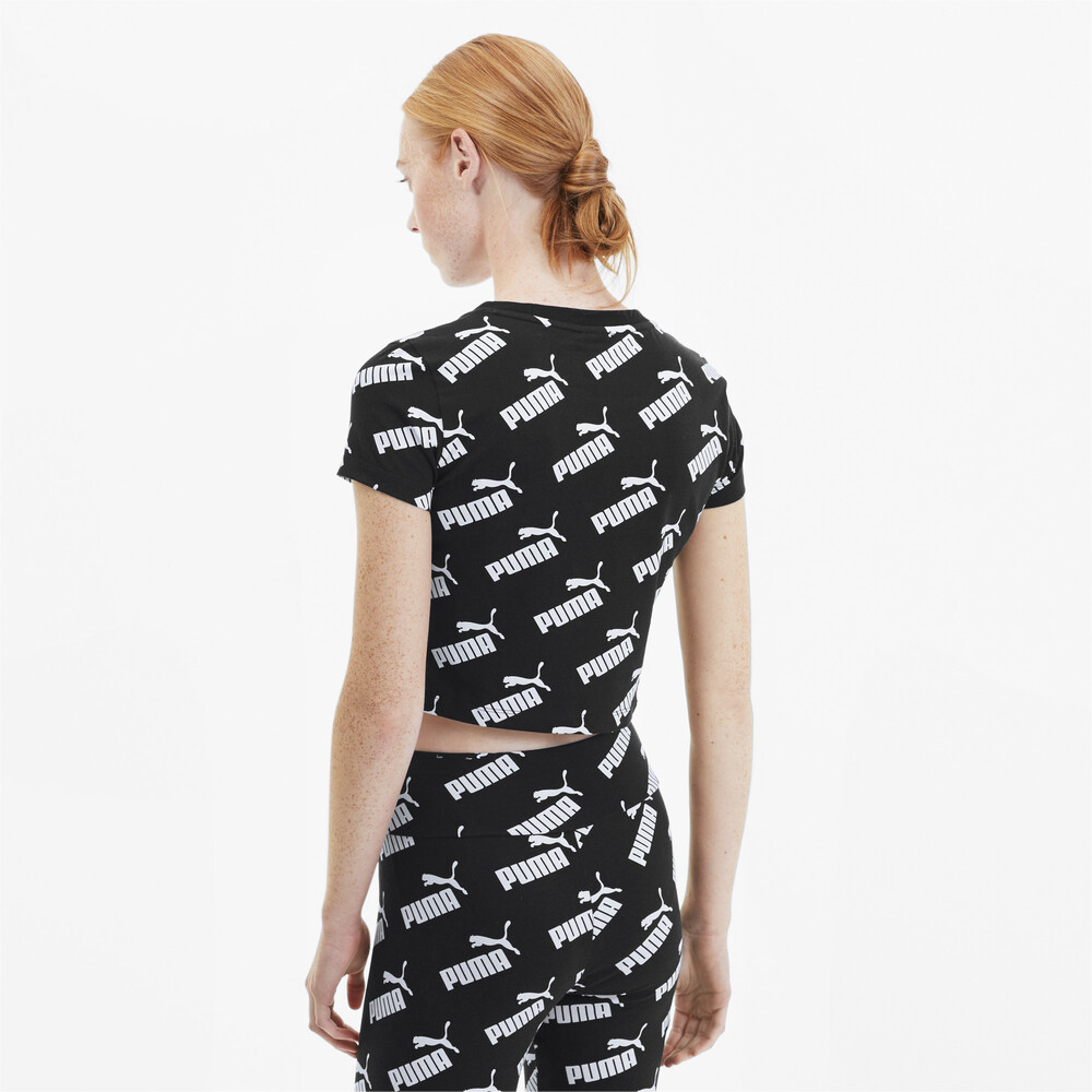 

PUMA - female - Футболка Amplified AOP Fitted Tee – Puma Black –, Черный