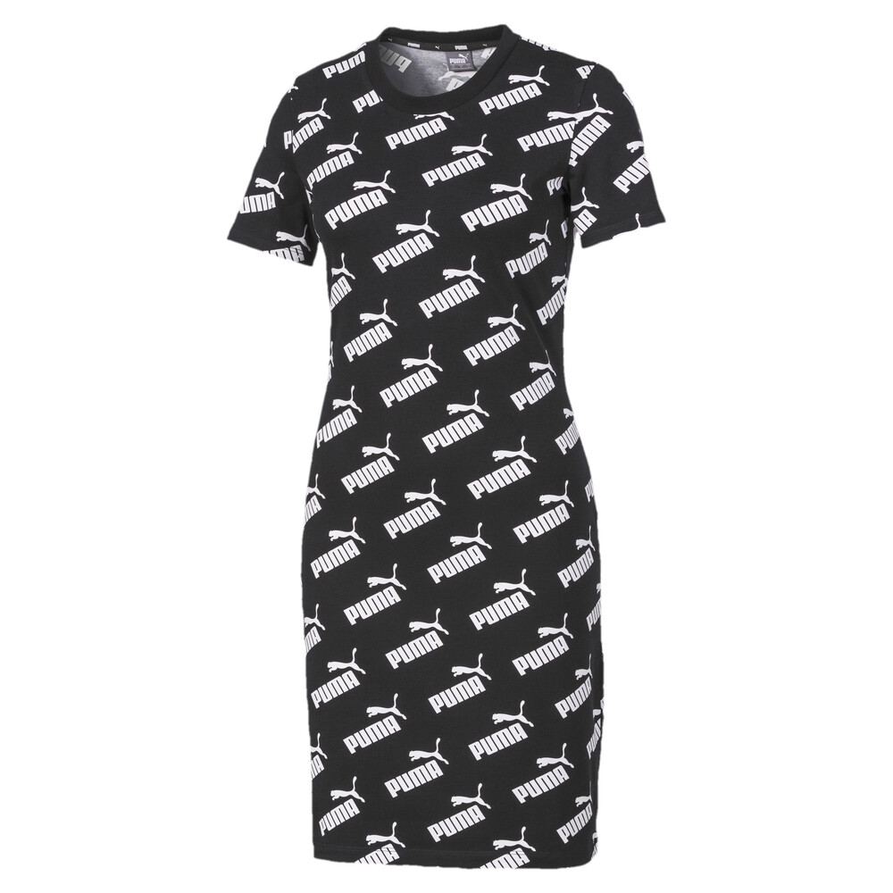

PUMA - female - Платье Amplified AOP Fitted Women' Dress – Puma Black –, Черный