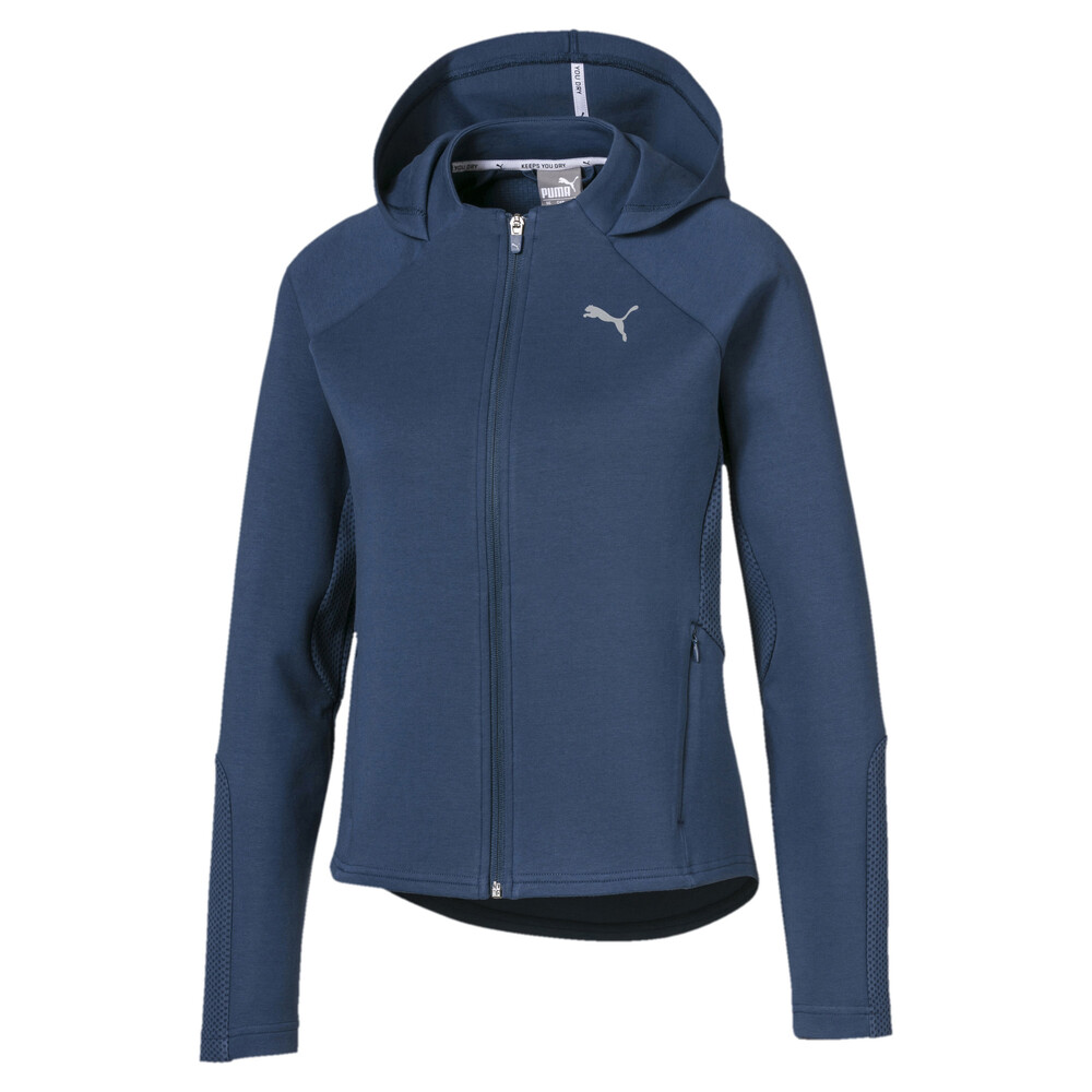 

PUMA - female - Толстовка Evostripe FZ Hoody – Dark Denim –, Синий