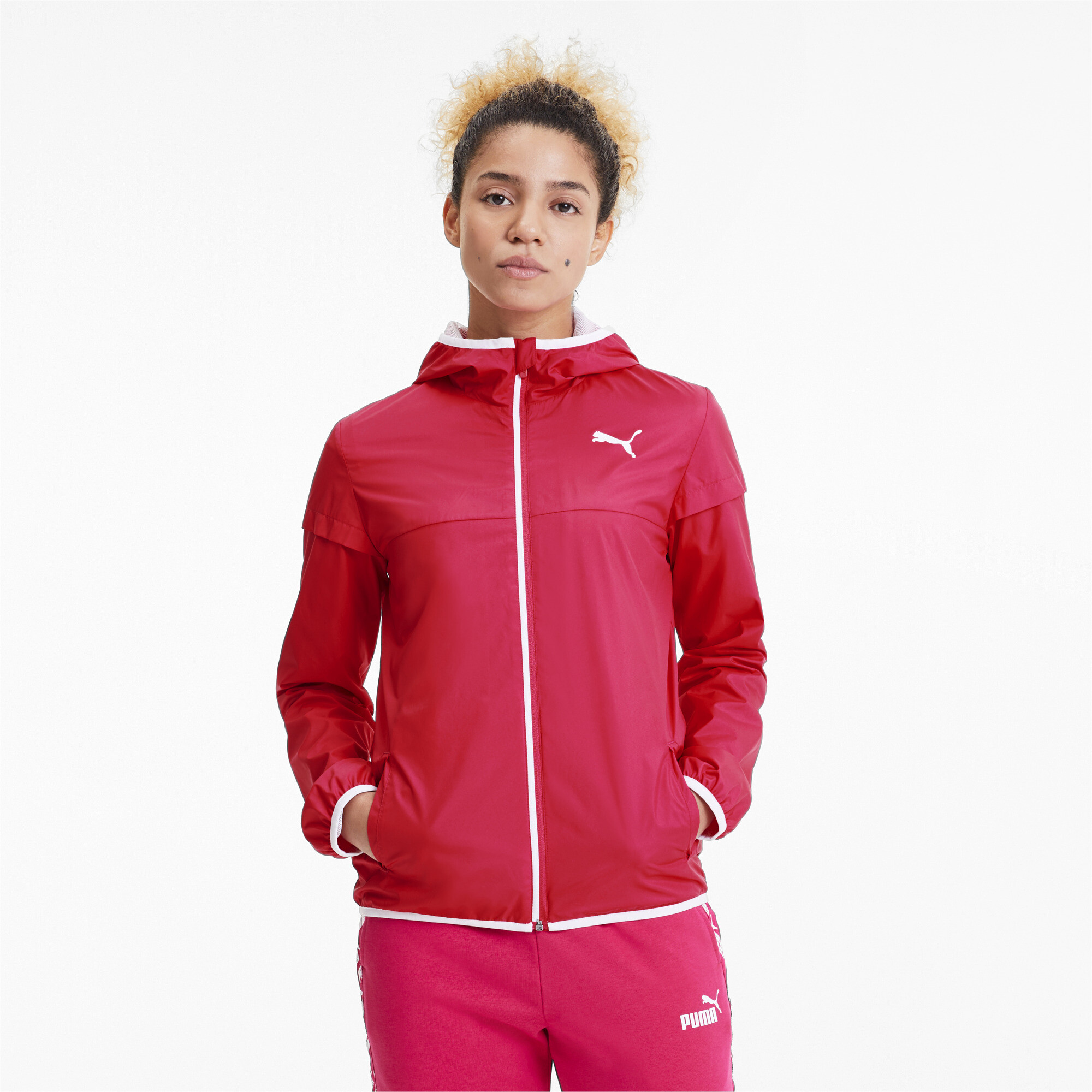 casaco puma feminino rosa