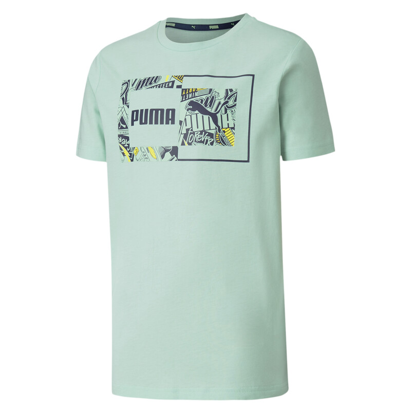 

PUMA Alpha Graphic T-Shirt, Gray/green