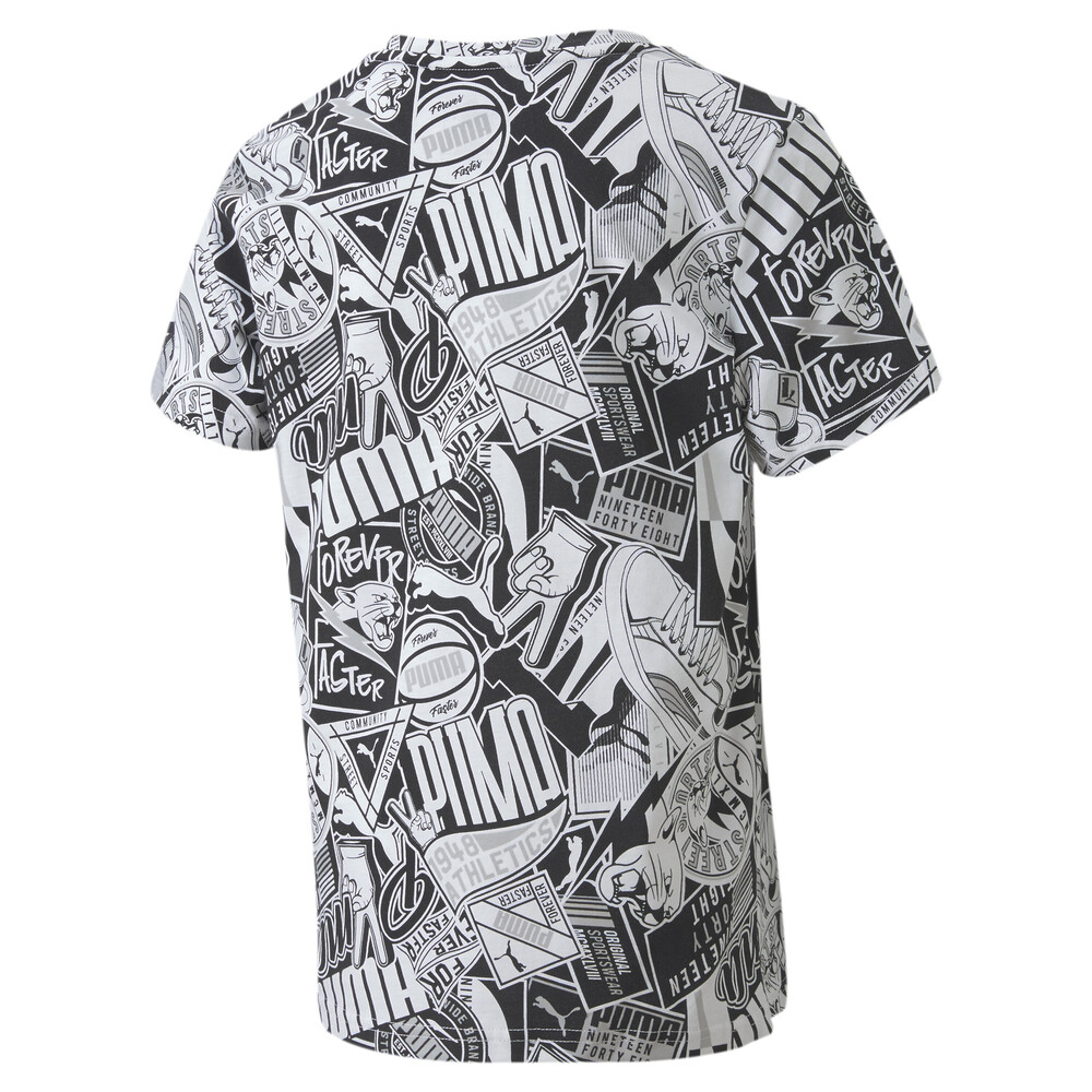 

PUMA - male - Детская футболка Alpha Tee – Puma Black –, Черный