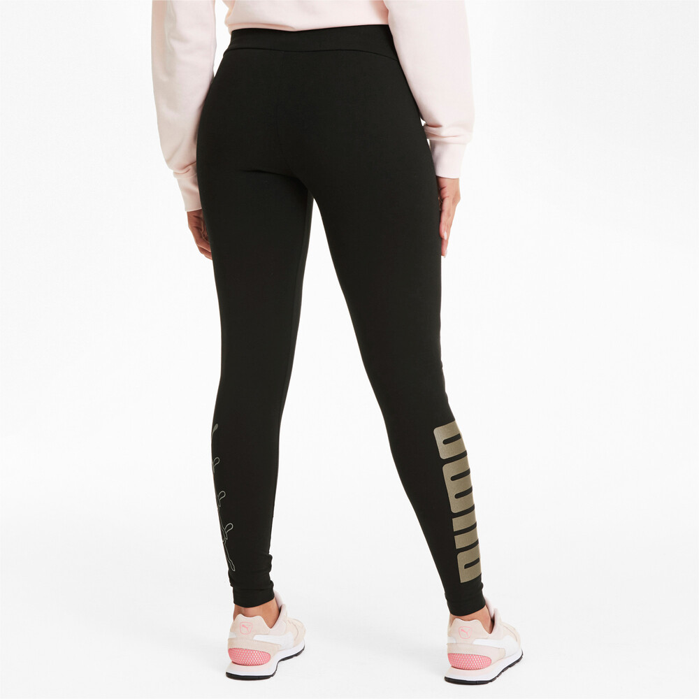 

PUMA - female - Леггинсы Rebel Leggings – Puma Black-Gold Silver –, Черный