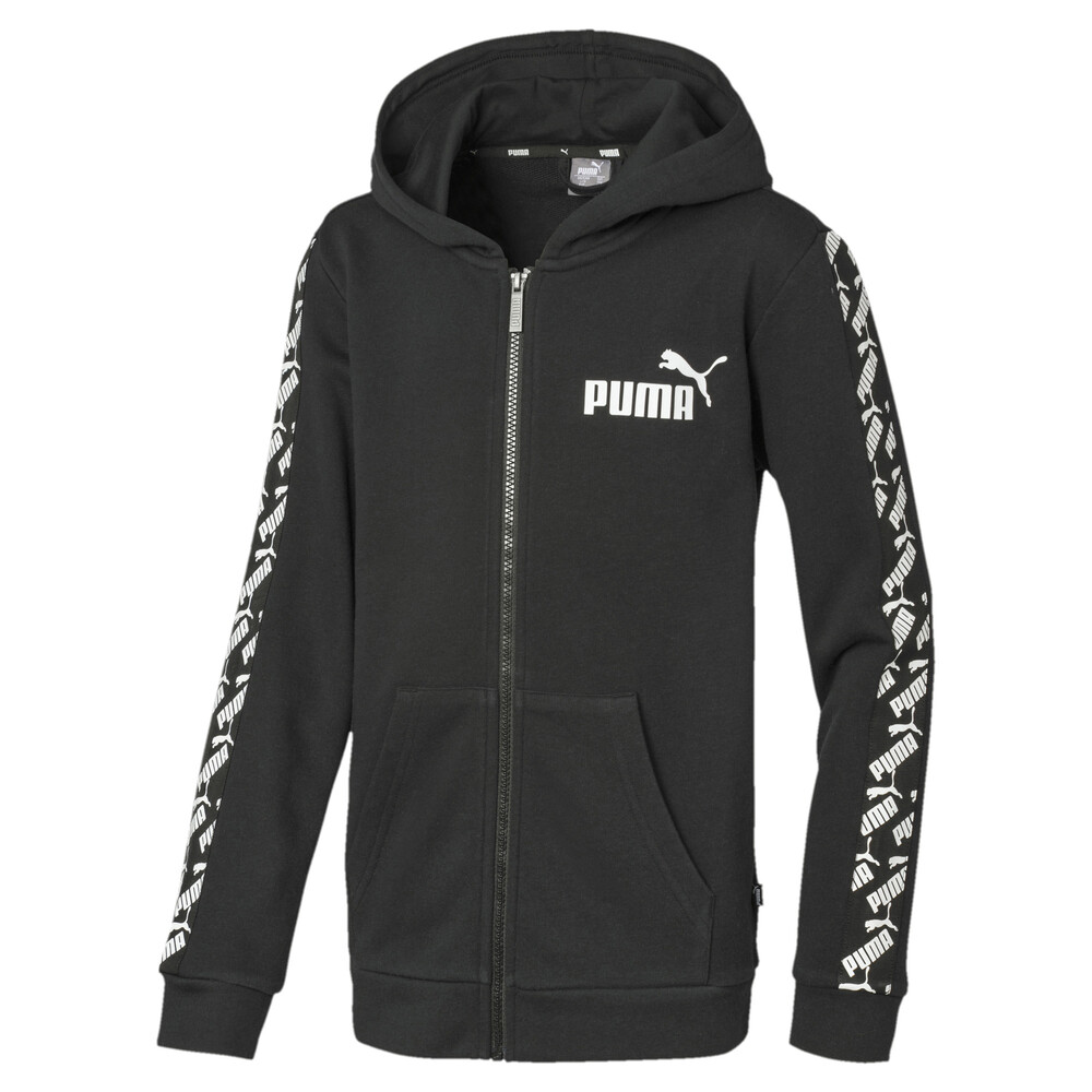 

PUMA - male - Детская толстовка Amplified Hooded Jacket – Puma Black –, Черный