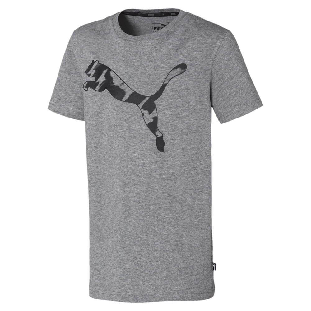 

PUMA - male - Футболка для мальчиков Graphic Tee – Medium Gray Heather-cat –, Серый