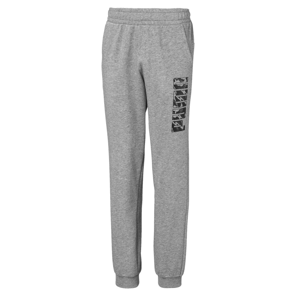 

PUMA - male - Штаны Graphic Boys' Sweatpants – Medium Gray Heather –, Серый