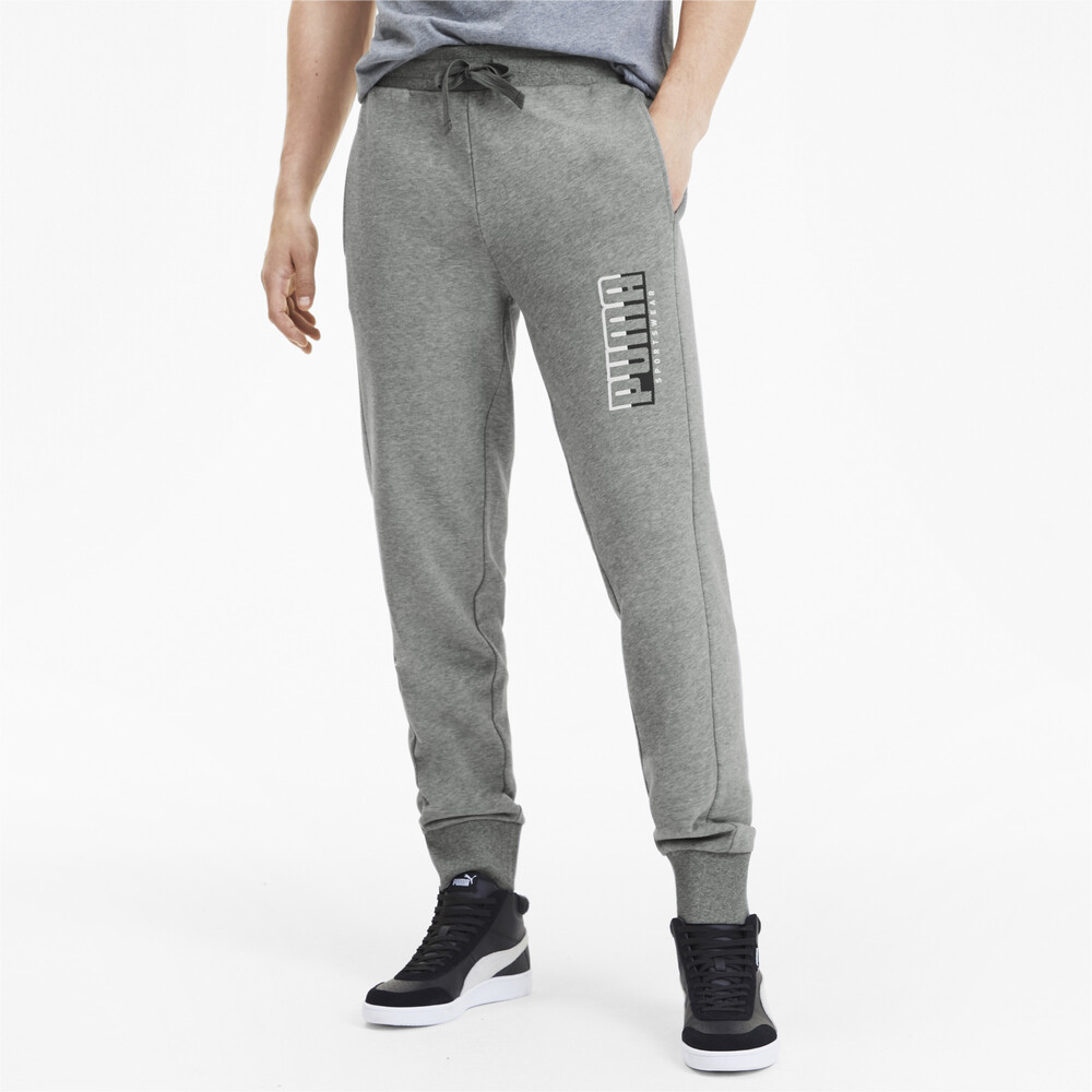 ATHLETICS Men's Sweatpants | Gray - PUMA