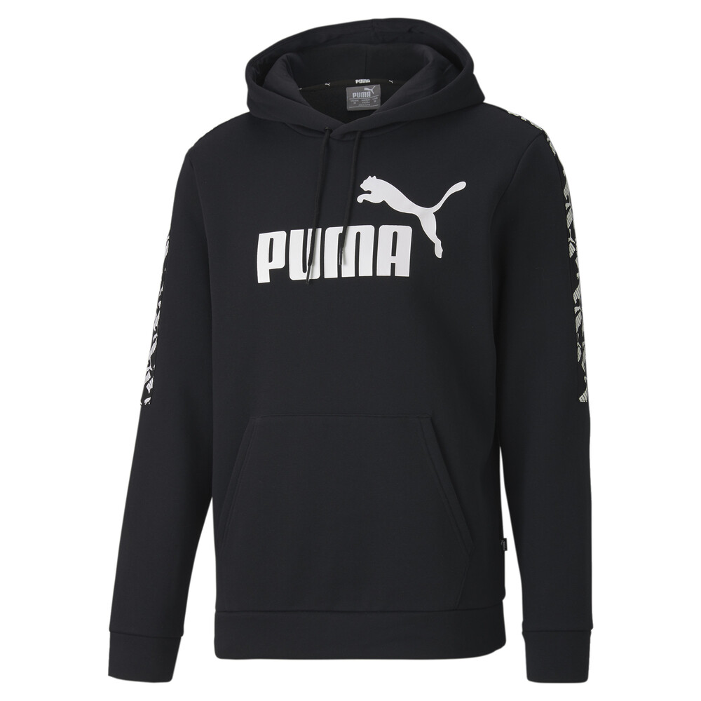 Amplified Fleece Men's Hoodie | Black - PUMA