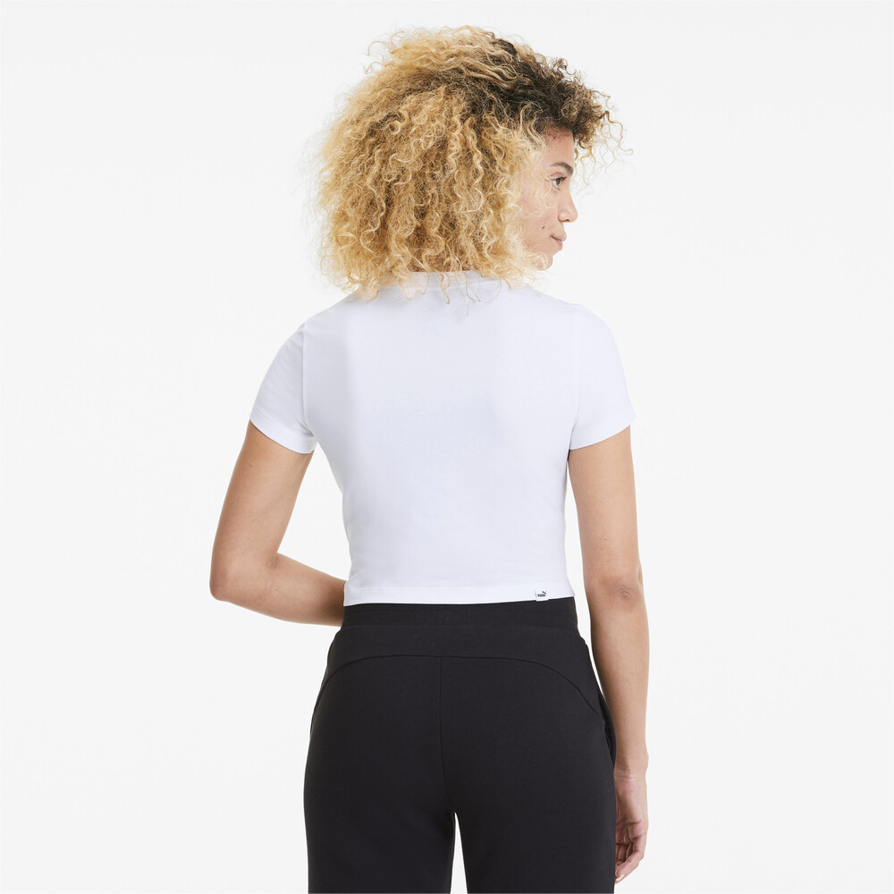 

PUMA - female - Футболка Essentials+ Fitted Tee – Puma White –, Белый