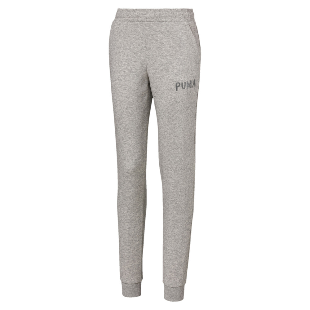 

PUMA - female - Детские штаны Alpha Sweat Pants G – Light Gray Heather –, Серый