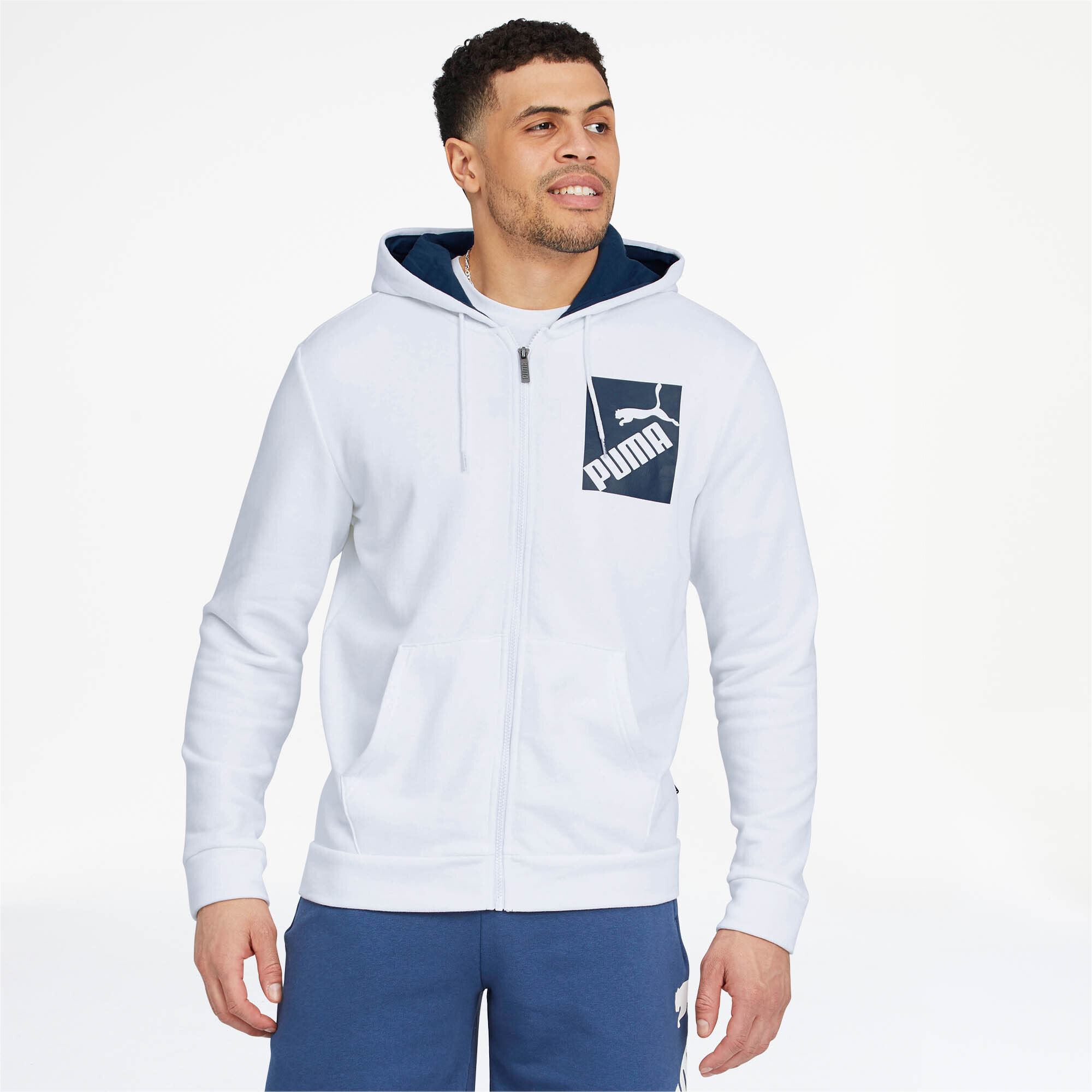 puma mens hoodie full zip